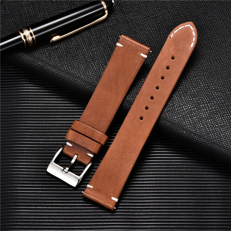 Wholesale Designer Leather 22 mm Wristwatch Strap TW677R_K0014419 main image 1