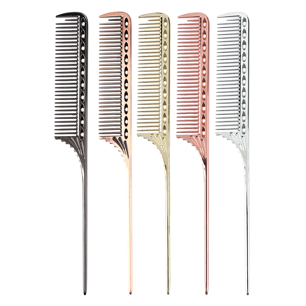 Hairbrush Space Aluminum Hair Comb Professional Hairdressing Combs Hair