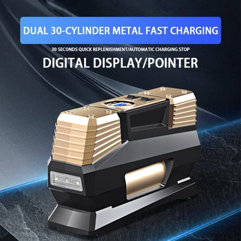 

Car Air Compressor Portable Inflatable Pump Digital/Pointer 12V Automobile Tire Inflator Auto Air Compressors Tool