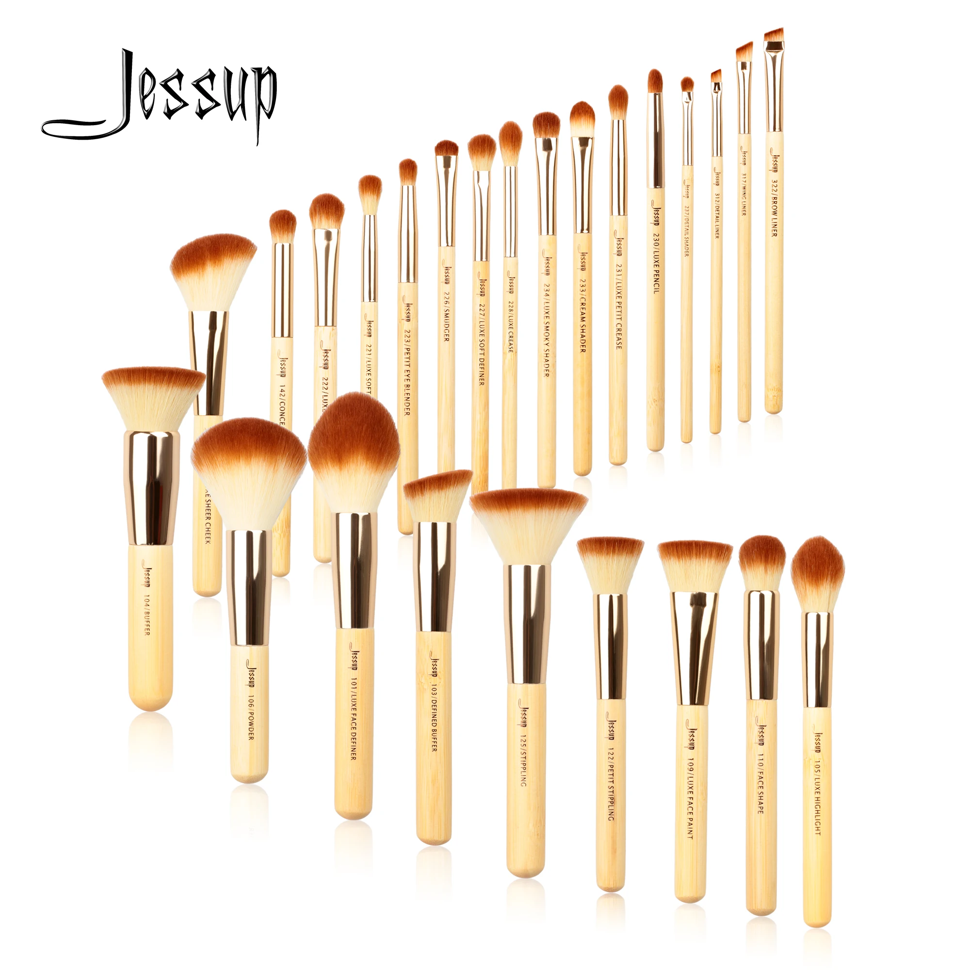 Набор кистей для макияжа из бамбука 25 шт.|brush tool kit|brush set make upmake up brush tools |