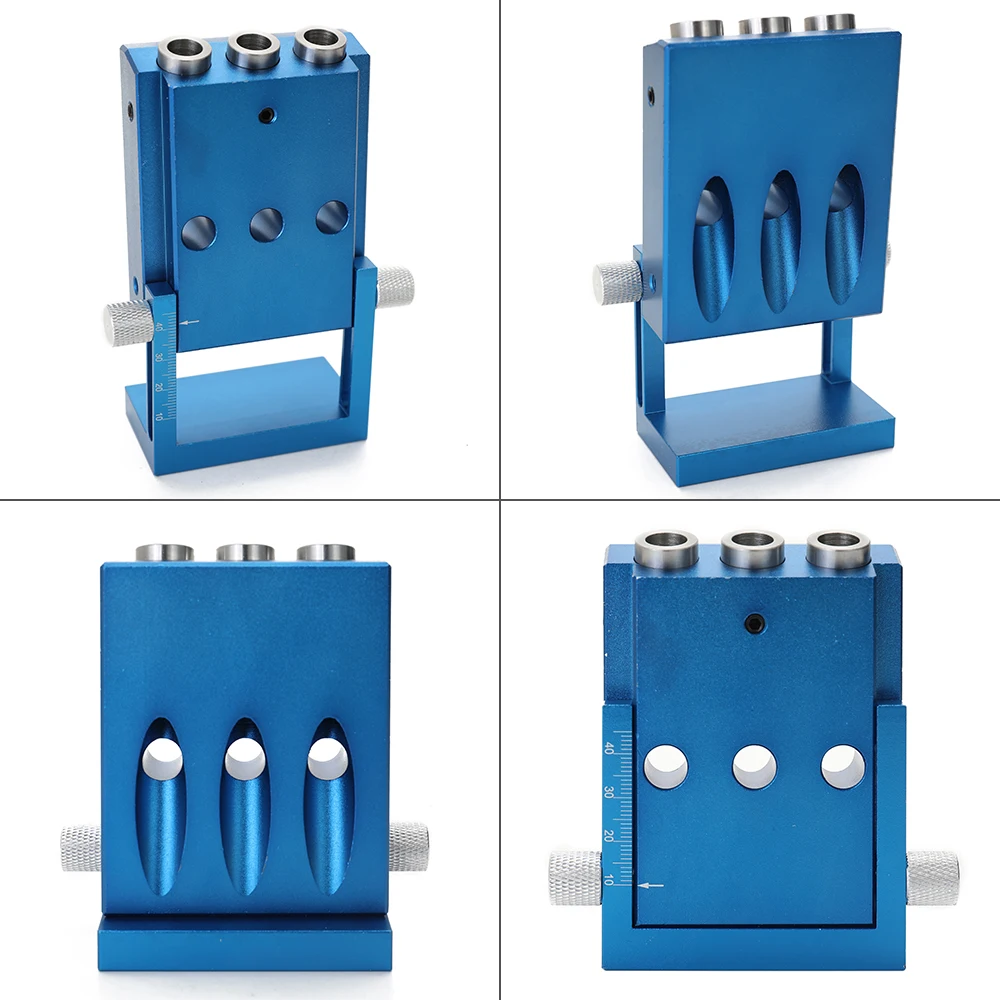 

Woodworking Oblique Hole Locator Pocket Hole Jig Kit Set Hole opener locator Woodworking Drill Guide Woodworking DIY Tool