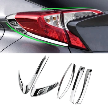 

ABS Chrome Rear Lights Lamps Decoration Trim for Toyota C-HR CHR C HR 2016 2017 2018 2019 2020 Accessories