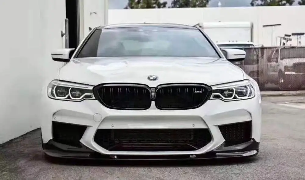 3D стиль для BMW 5 серии M5 G30 G31 G38 2017 2018 2019 углеродное волокно передние разветвители