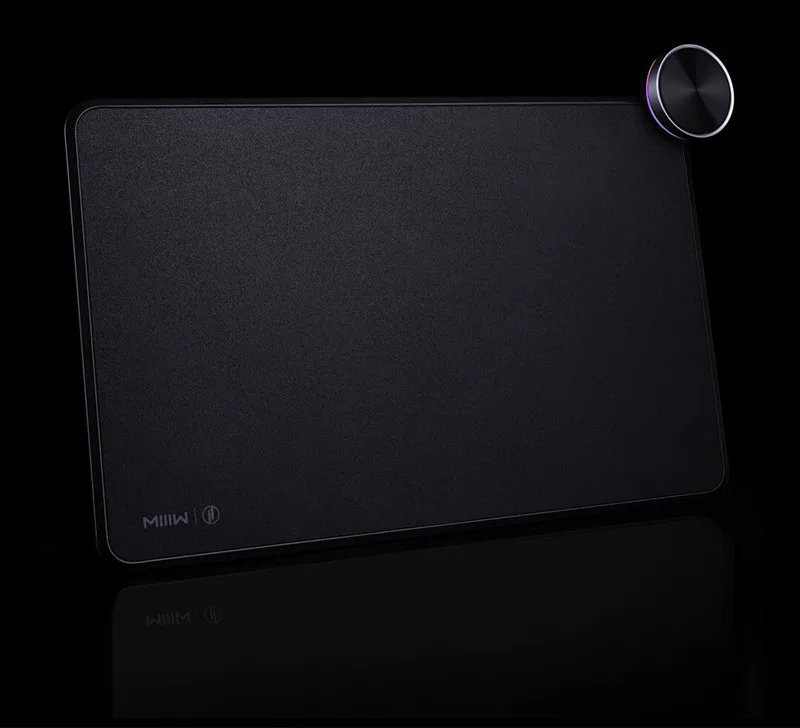Original Xiaomi MIIIW Mouse Pad Smart Qi Standard Support Mi Mix2S Wireless Charging Mousepad ABS Mouse Mat RGB Light Mouse Pad (2)