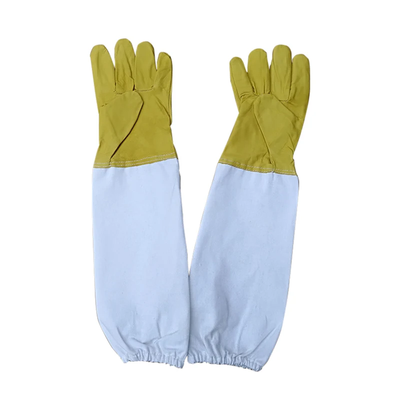 Пара защита для Пчеловодство перчатки предотвращают перчатки защитные рукава анти пчелы apculture вентиляционные инструменты