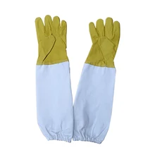 Пара защита для Пчеловодство перчатки предотвращают перчатки защитные рукава анти пчелы apculture вентиляционные инструменты