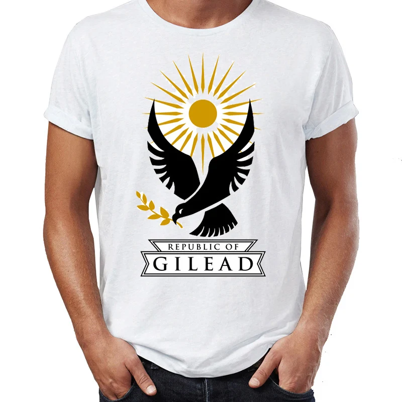 Men's T Shirt Republic of Gilead A Handmaid's Tale Awesome Artwork Drawing Printed Tee Short Sleeve Free Shipping chea | Мужская