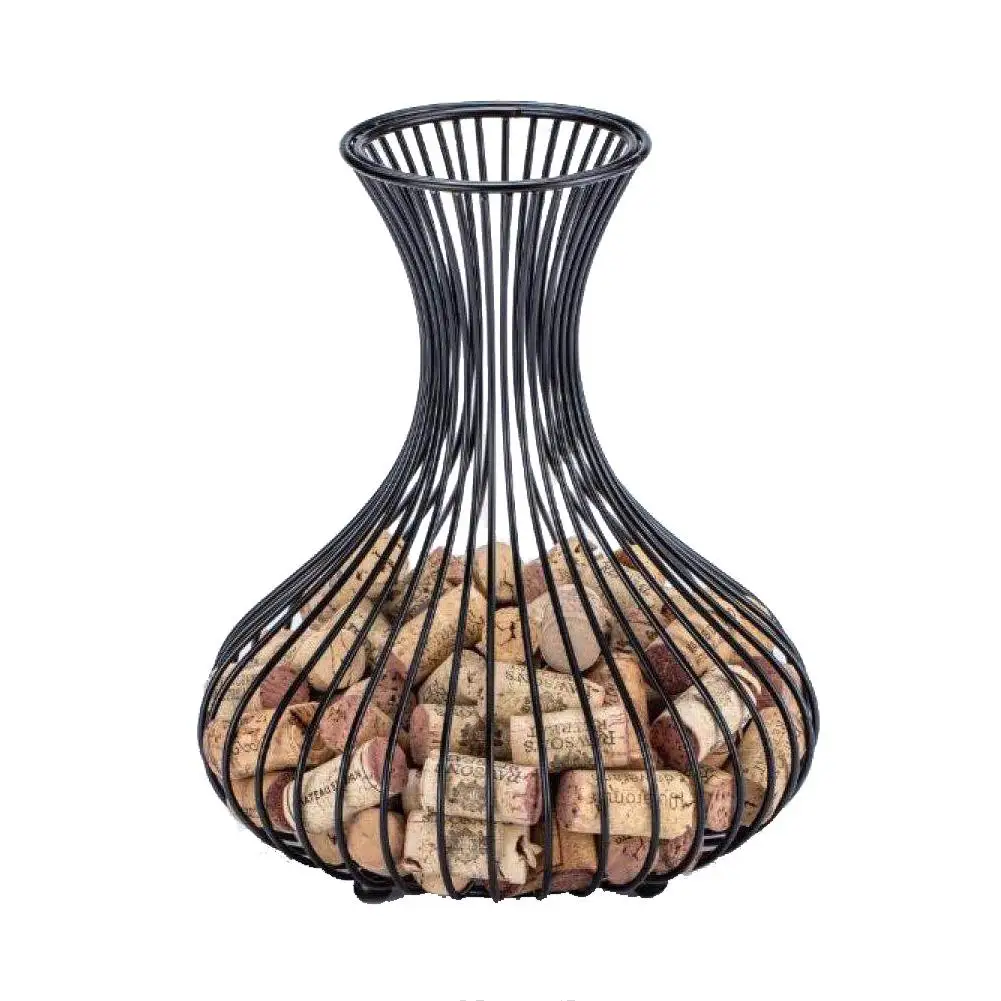 Wine Rack Cork Container Bottle Wine Holder Metal Mesh Kitchen Bar Metal Wine Craft Christmas Gift Handcraft Animal Wine Stand