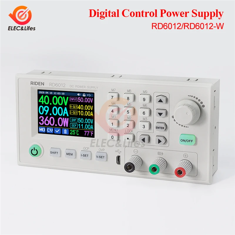 Rd6012 Rd6012w Usb Wifi Dc To Dc Voltage Step Down Power Supply Module Adjustable Buck Converter Voltmeter 60v 12a Switching Power Supply Aliexpress