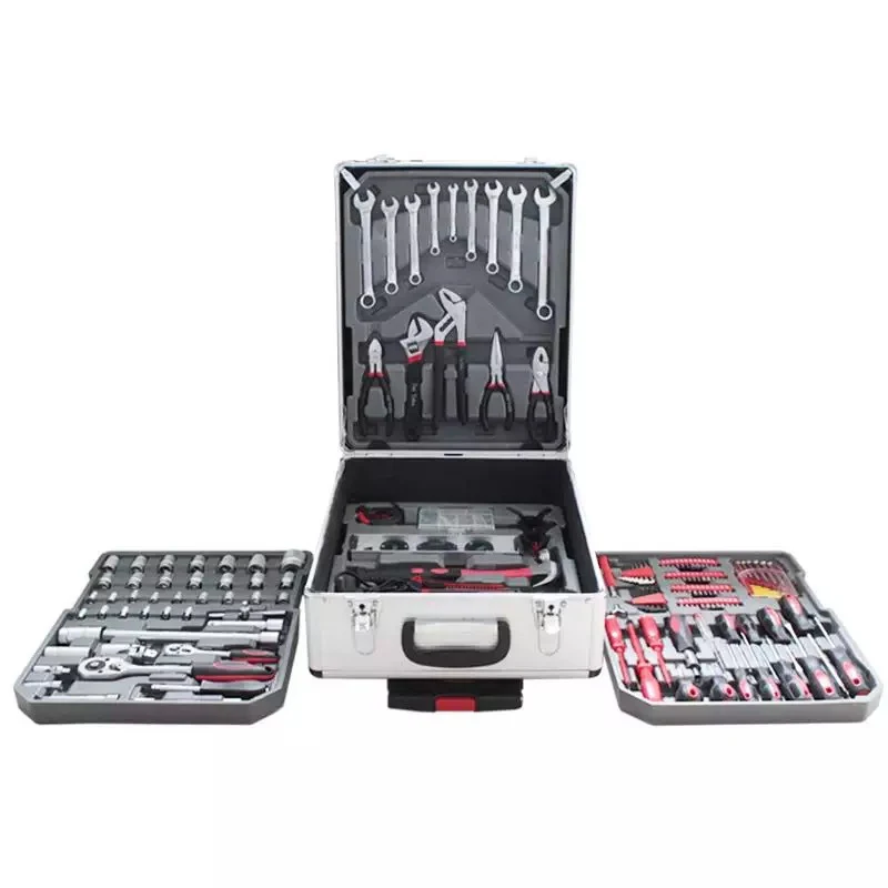 

599-piece/Set Portable Hardware Tool Set Household Wrench Tool Kit Auto Repair Portable Moving Suitcase Tool Set