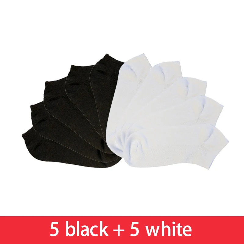 style 6 MUXNSARYU/10 пар, однотонные сетчатые мужские носки, невидимые короткие носки, мужские летние дышащие тонкие носки-башмачки, горячая Распродажа, Прямая поставка - Цвет: style 6
