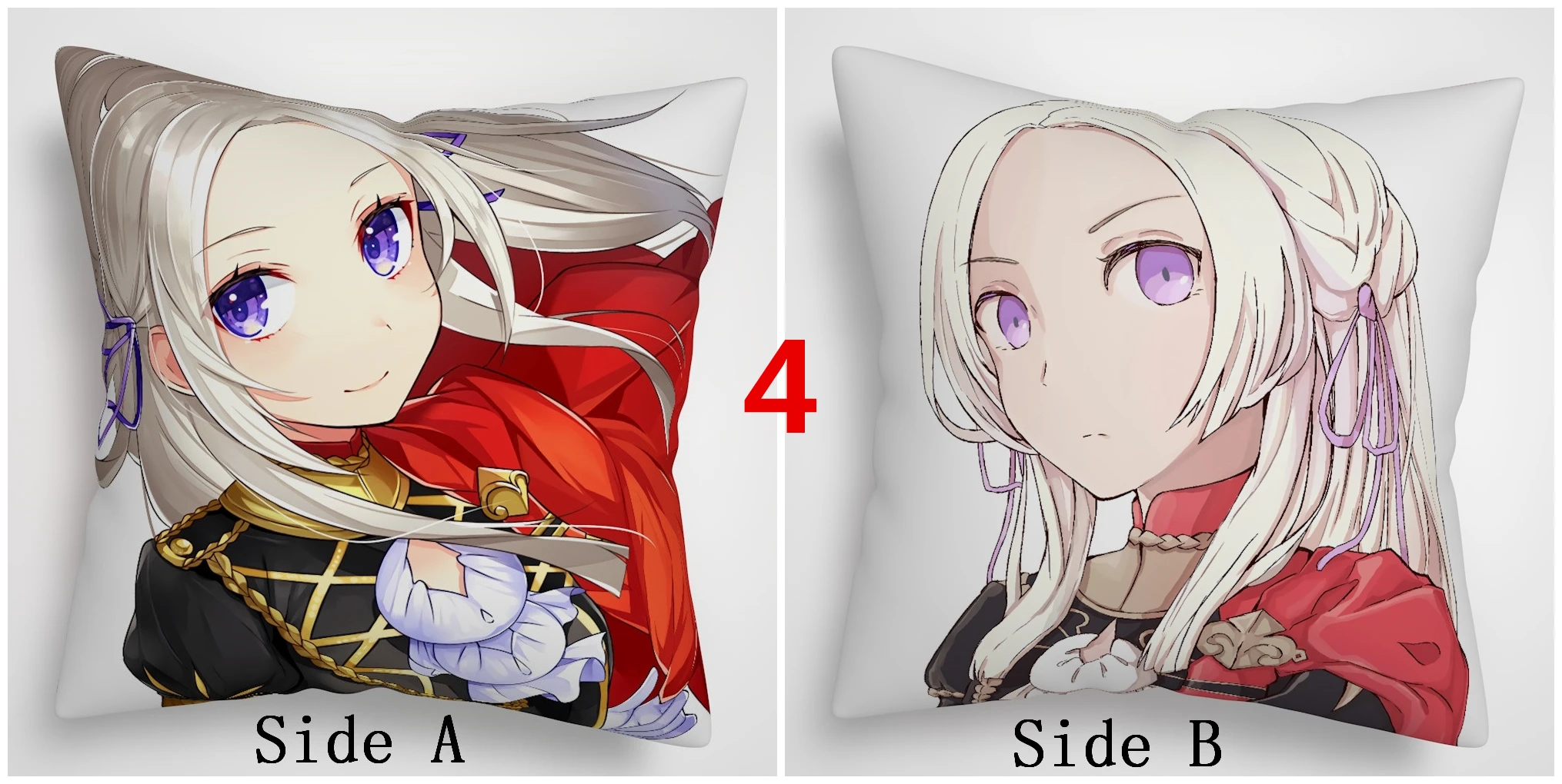 Suef Аниме Манга огонь эмблема три дома Edelgard& Byleth аниме двухсторонняя диванная подушка крышка - Цвет: 4