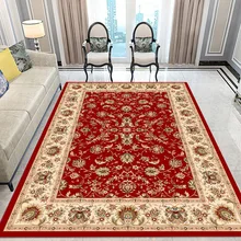 Красный персидский стиль ковер для гостиной большой размер журнальный столик центр ковер кабинет спальня площадь коврик нескользящий пол коврик настроить