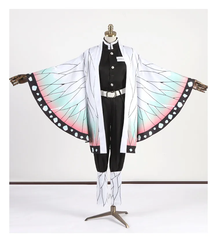 

2019 New Anime Blade of Demon Cosplay Costumes Kochou Shinobu Halloween Kimetsu No Yaiba Costume Kimono B