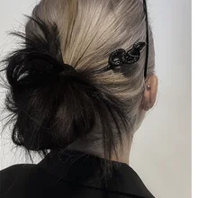 Palillo de pelo de serpiente Vintage para mujer, joyería gótica oscura, pasador de pelo de cristal para banquete, horquillas para el pelo, herramienta para moño, accesorios de estilo