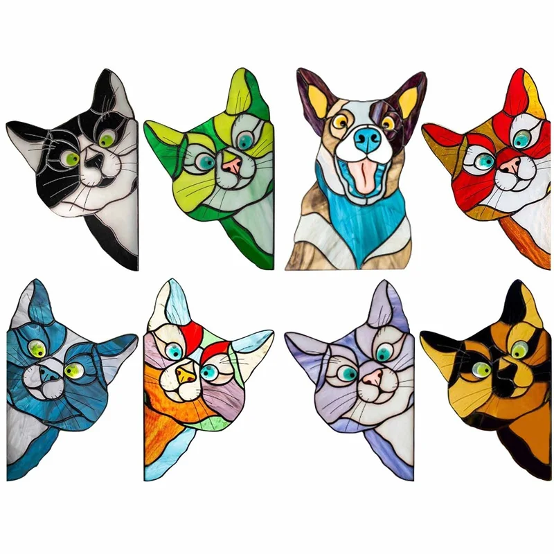 

Creative Colorful Peeking Car Sticker Wall Background Art Decals Decorations Cute Animal Wall Stickers For Home Decor