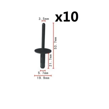 

10 X FOR BMW E90 E91 Z4 E85 E86 X3 X5 X6 BUMPER SKIRT SILL RIVET CLIPS NEW REPAIR SET OE 51717002953