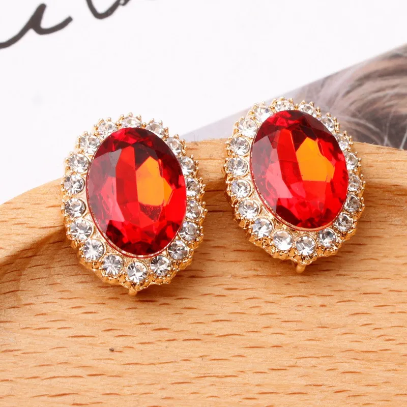 

Crystal Earrings for Women Fashion Trendy Vintage Charms Statement Elegant Luxury Stud Earring Jewelry Gift for Girls