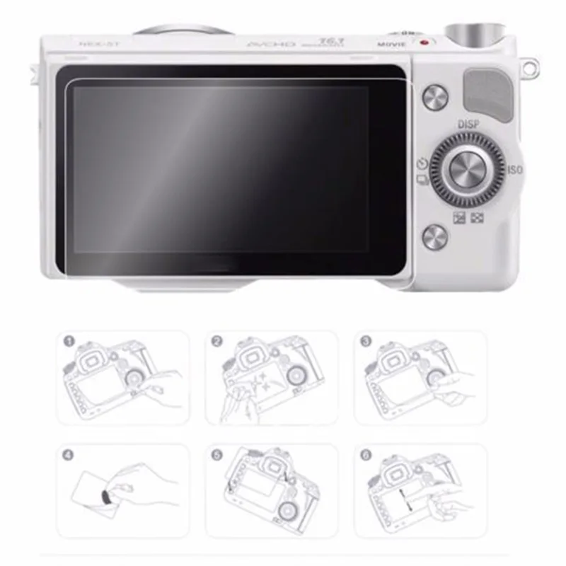Закаленное стекло для камеры ЖК-защитная пленка для sony A6000 A6300 A6500 предотвращает появление отпечатков пальцев и других загрязнений
