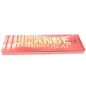 

Ucanbe Molten Rock Heat Eye Shadow Makeup Palette Nude Shimmer Matte Smoky Eyeshadow Red Brown Pumpkin Cosmetics