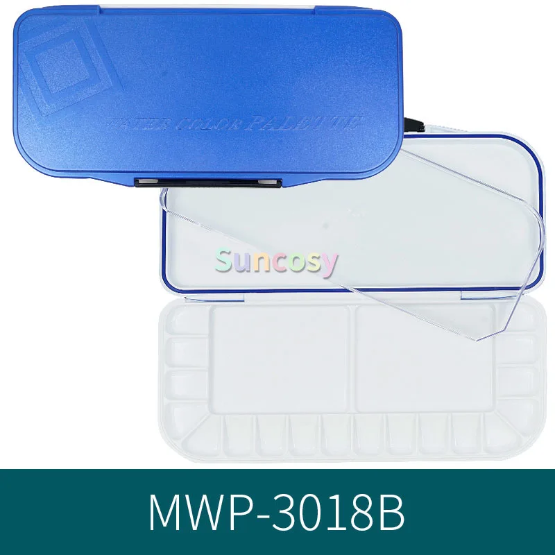 Fusian Watercolor Palette Airtight Leak Proof 1PCS 18 24 33 55-Well With Ample Space for Mixing Colors