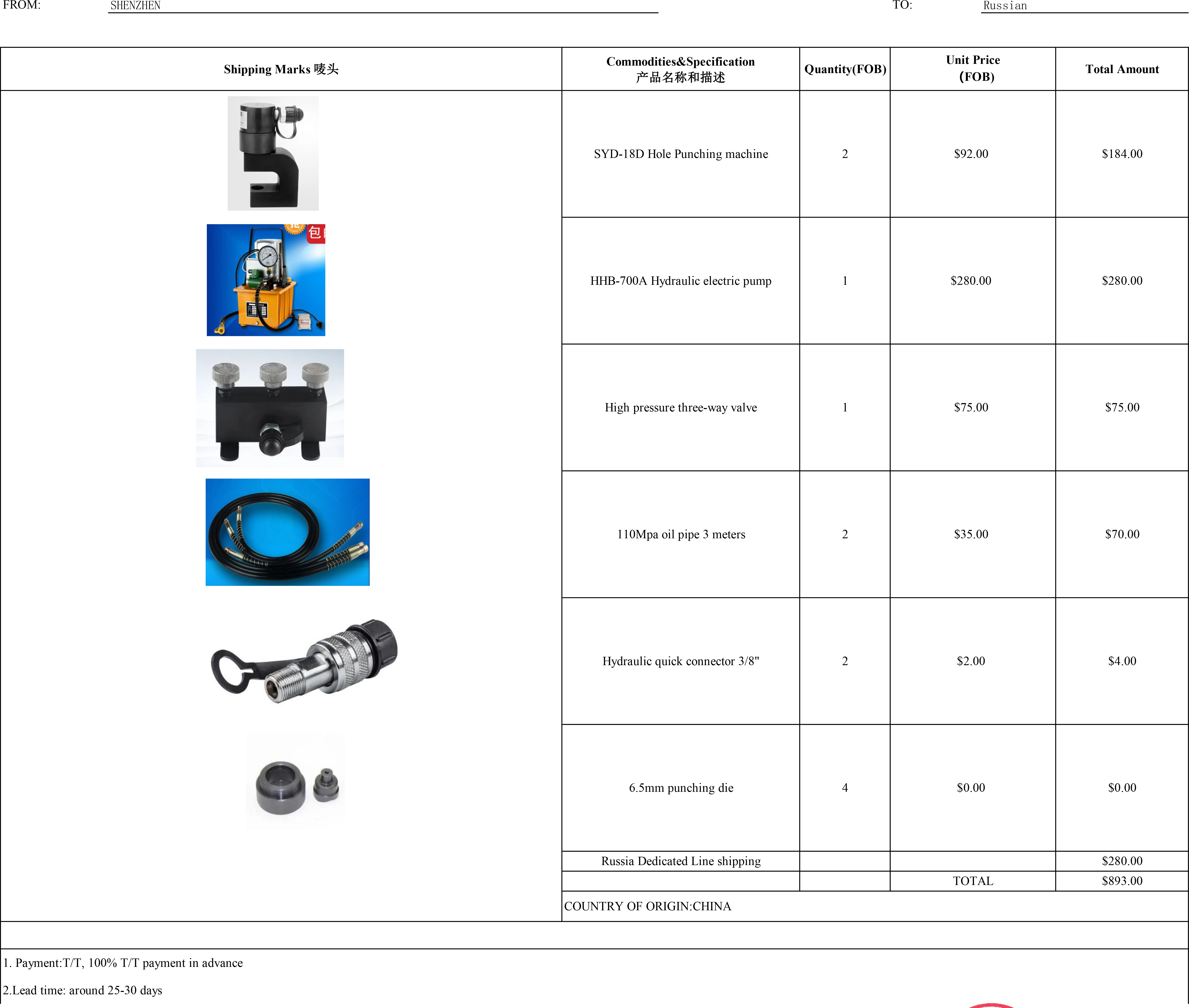 

SYD-18D Hole Punching machine HHB-700A Hydraulic electric pump