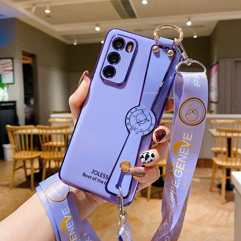Чехол на шею для Huawei Nova 3 3i 3E 4 4E 5 5I Pro 6 7 SE роскошный чехол с ремешком запястье