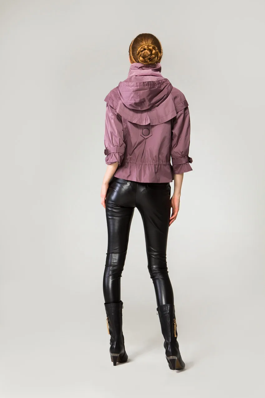 

Spring And Autumn New Style Origional Design WOMEN'S Coat Loose And Plus-sized Fashion Modeling WOMEN'S Windbreaker Short Three-