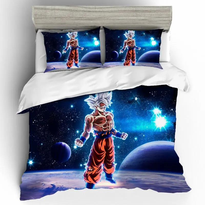 Dragon Ball домашний текстиль постельное белье Ropa De Cama Свадебные Sabanas 3d комплект постельного белья королевского размера Lencol Cama Casal Cat постельное белье поплин