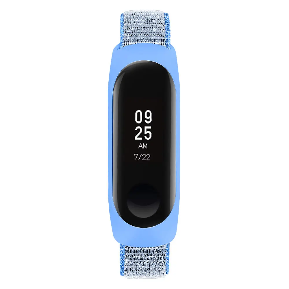 Чехол-бампер, тканый нейлоновый ремешок с петлей для Xiaomi mi Band 4 mi Band 3/4, умный чехол с браслетом, сменный ремешок на запястье