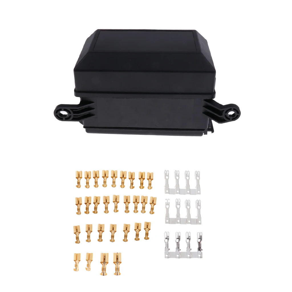 Car Auto 6-Way Blade Fuse Holder Relay Socket Distribution Block