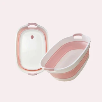

Bathroom Sauna Washbasin Foldable Storage Household Laundry Tub Basin Portable Foldable Footbath Bathtub Foot Massage Plastic