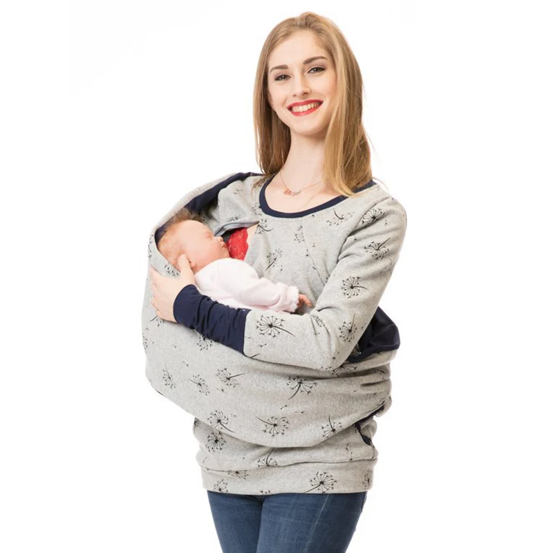 

Thick Warm Nursing Sweatshirt Hoodie Women Long Sleeve Breastfeeding Shirt Winter for Feeding Maternity Pregnancy Clothes