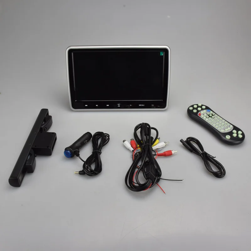 Автомобильный подголовник монитор 10," сенсорный экран DVD видео плеер 1080P HD с игровым пультом дистанционного управления HDMI IR AV FM USB подголовник