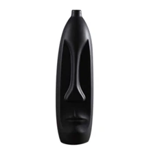 LIXF скандинавский минимализм абстрактная керамическая ваза для лица художественное оформление выставочного зала форма головы ваза короткая плотная черная