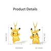 Pokemon Pikachu Necklace Pendant Cartoon Anime 3D Figure Toys Clavicle Chain Good Luck Jewelry Kids Women Birthday Gift Toys 4