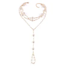 Европа и Америка Многослойные элегантные аксессуары Простой Сладкий Женский Искусственный Жемчужный браслет для ног летние аксессуары