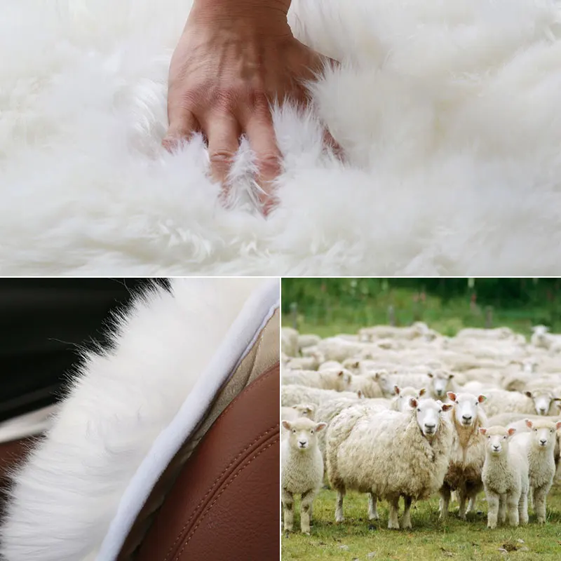 Car interior accessories Car seat covers sheepskin  cushion styling   fur car seat covers 6 color  FOR BACK COVERS 2015 D001-B