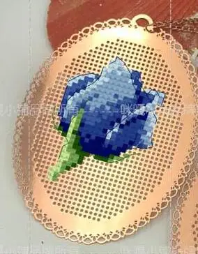 Cc Rose style DIY ремесло Стич крестиком металлическая Закладка серебро Золотой Рукоделие Вышивка ремесла счетный крест-Набор для вышивки - Цвет: Светло-серый