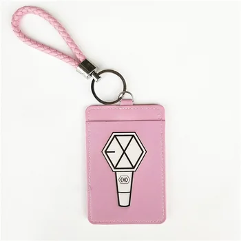 

Kpop BLACKPINK EXO GOT7 TWICE WANNA ONE PU Card Holder Same ID Credit Card Holders Bank ID Holders Badge Bus Card Cover Case
