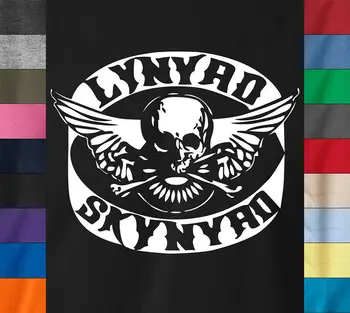 

LYNARD SKYNARD Skull T-Shirt Southern Rock Band Vintage - Ringspun Cotton Tee
