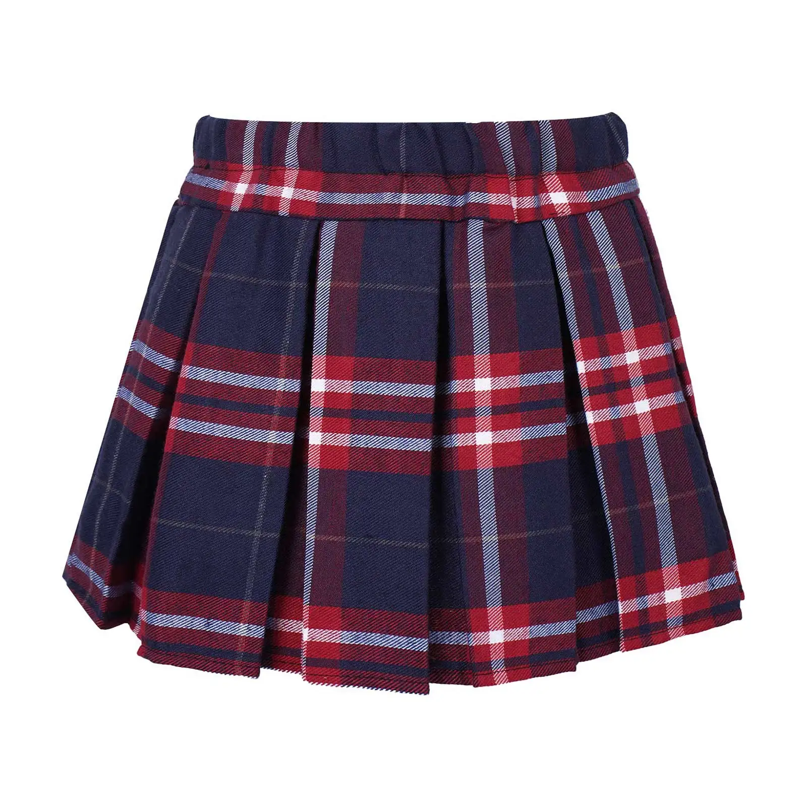 Fashion Japanese School Girl Plaid Skirt With Safety Shorts High