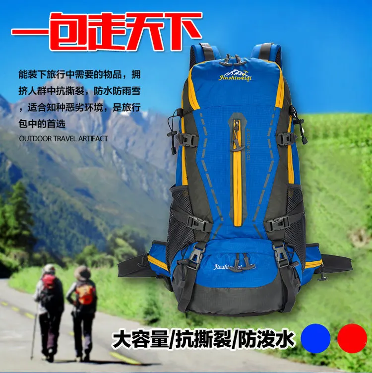 Men And Women Profession Mountaineering Bag Travel Hiking Outdoor Backpack Large Capacity Camping Backpack 45L with Rain Cover