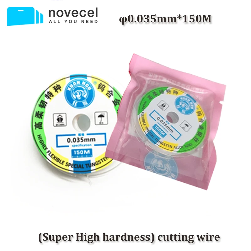 5pcs 150M 0.035mm Super High Hardness Cutting Line Alloy Wire for Samsung and X Series Mobile Phone LCD Touch Screen Separating | Мобильные