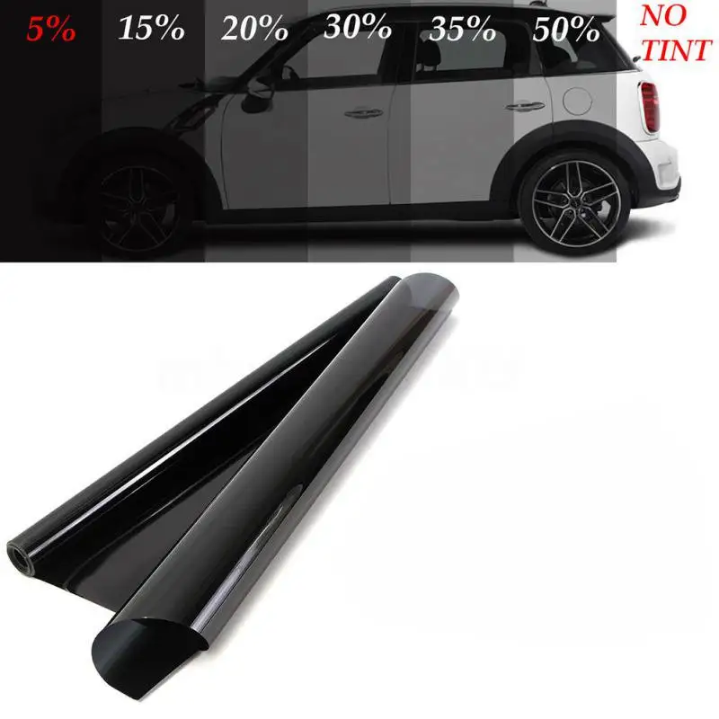 

50cmx100cm Dark Black Car Window Tint Film Glass Car Solar Protection Film New