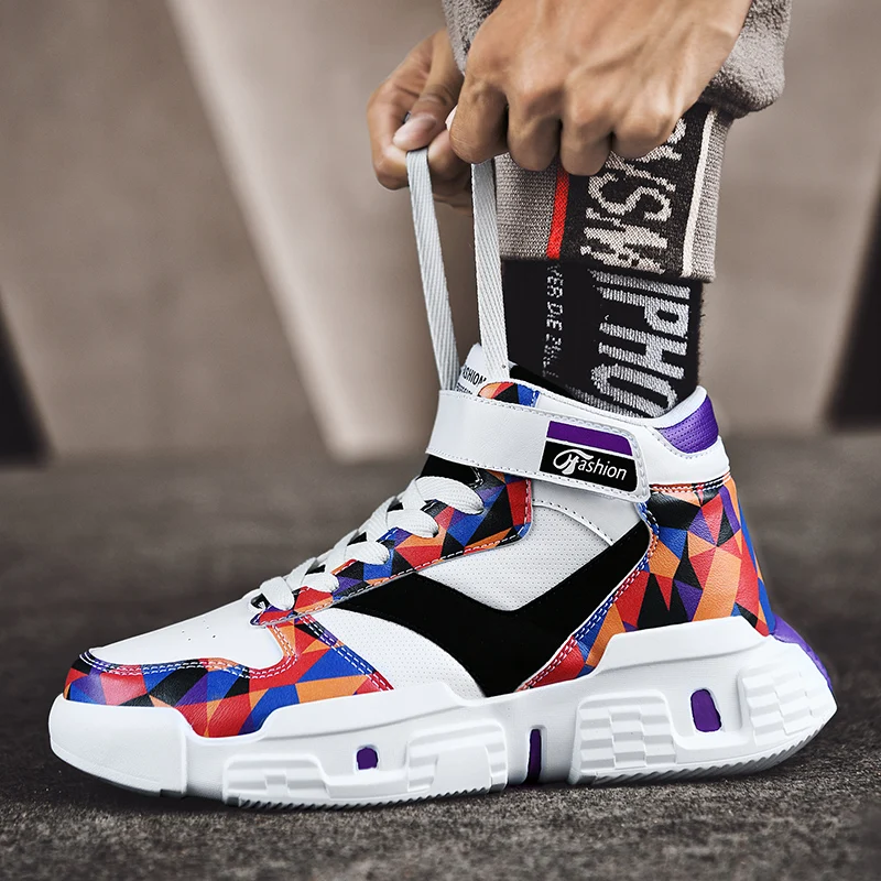 

Men's trend basketball tactical boots color men's basketball shoes sneakers lightweight men's shoes sneakers men