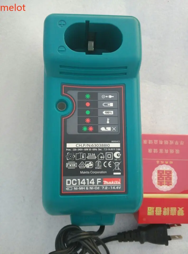 

The original 120V and 220V, MAKITA /makita power tools charger, rechargeable 7.2--14.4V nickel batteries (used)