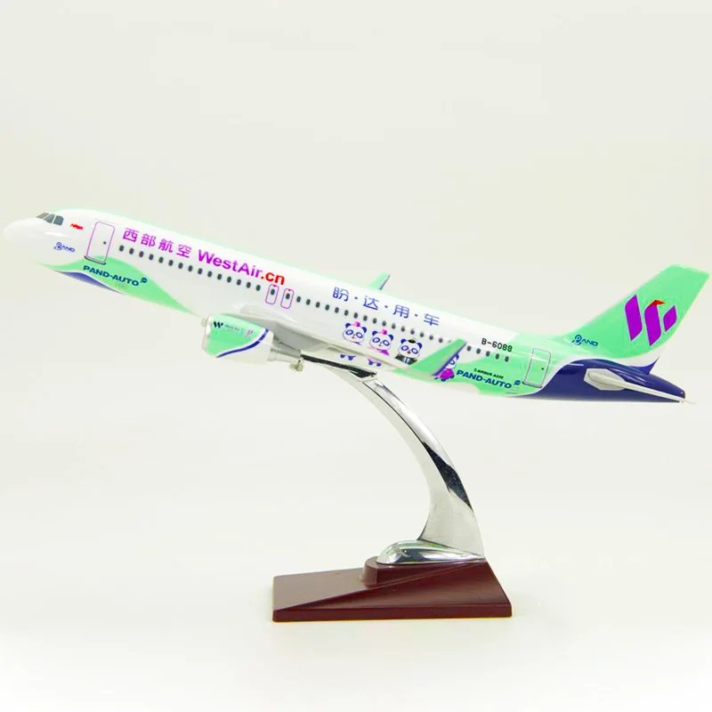 37 см 1:150 масштаб Western Airbus A320 W кронштейн Модель самолета литье под давлением Смола самолет игрушки самолет фанаты подарки дисплей шоу