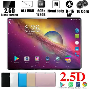 

2020 Gifts Tablet 10.1 Inch Tablet PC Android 8.0 Octa Core RAM 6GB ROM 128GB 3G/4g LET Smart Phone Android WiFi Tablets 10