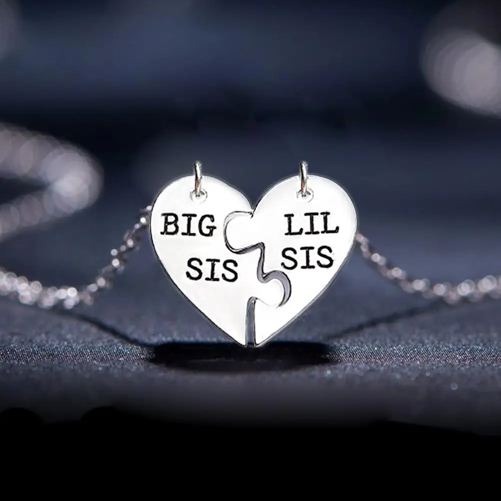 2 шт. половинки любви стразы кулон Большой/Лиль с надписью резной Раздельный